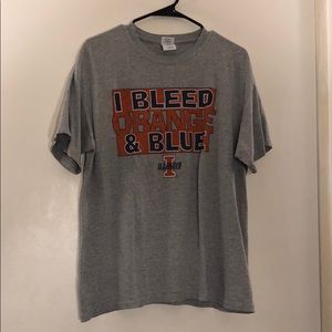 I Bleed Orange And Blue Illinois T-Shirt
